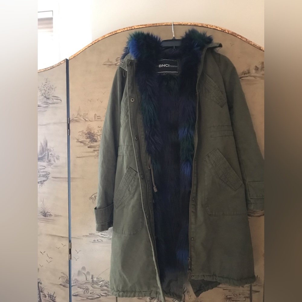 Blanc Noir BNCI Parka With removable faux fur lining